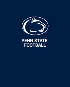 navy folder with Penn State Football below Athletic Logo